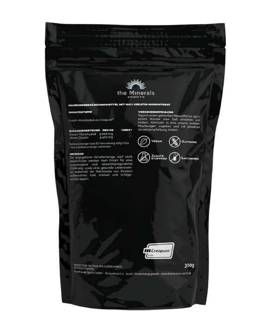 Creatin für Muskelaufbau Creapure®  - Monohydrat Pulver Inhaltstoffe