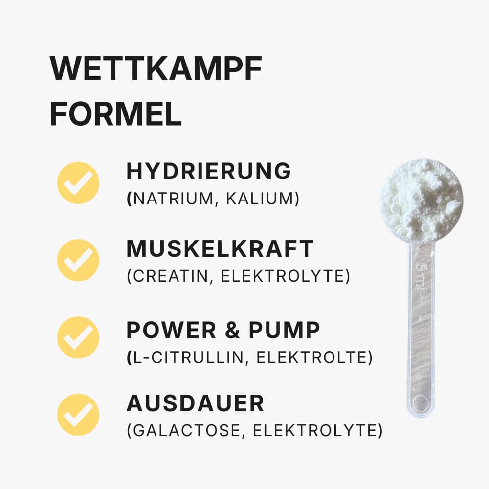 Hydrierung, Muskelkraft, Ausdauer - Donner Mischung - the Minerals Sports