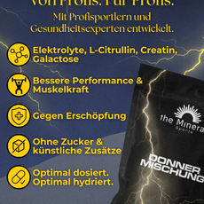 DONNER MISCHUNG⚡️ - Elektrolyte mit Creapure® & L-Citrullin für Sportler und Athleten 450g